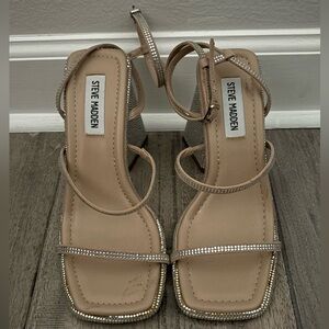 Steve Madden Tan Block Heel Sandals